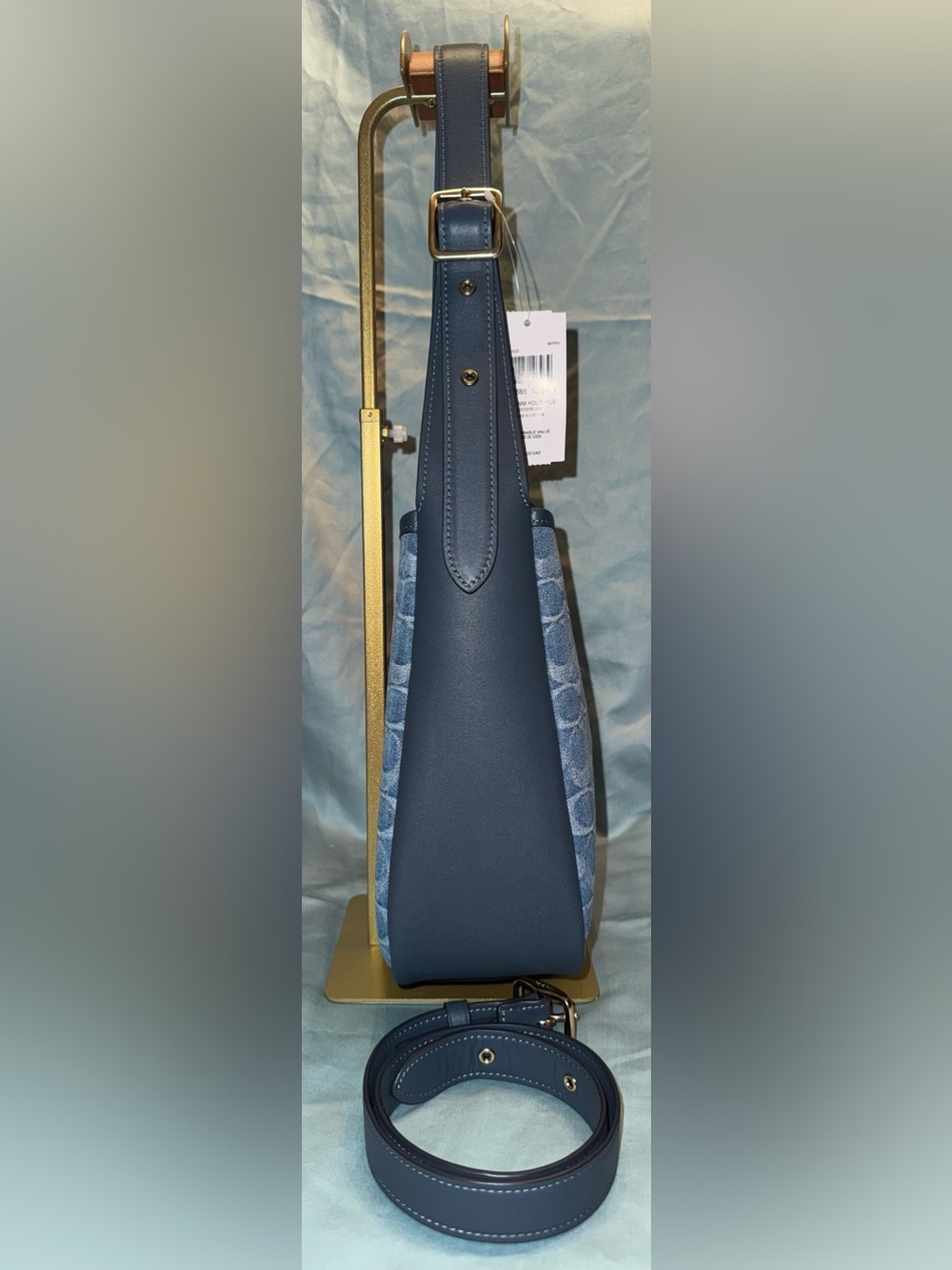 Coach CDB98 Hadley Convertible Crossbody Bag in Signature Denim - Picture 7 of 15
